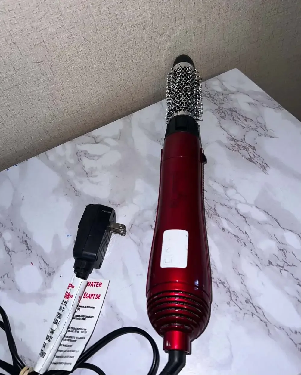 Red Ceramic Rotating Hot Air Brush for Women